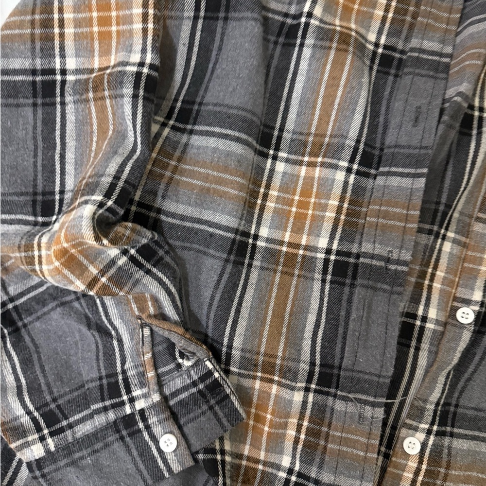 SHEIN Oversized Plaid Flannel Shirt - Picture 3 of 10